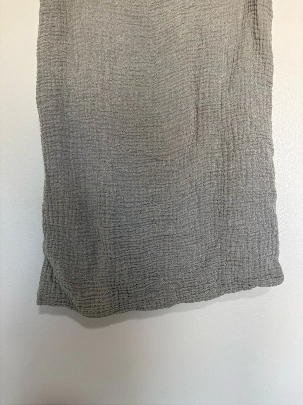 Parachute Woven Gauze 100% Organic Cotton Standard Pillow Sham Teal Grey